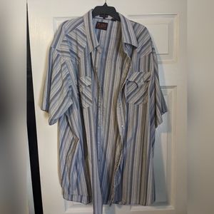 Vintage Plains Western Wear pearl snap shirt